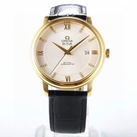 MKS经典名作出品  欧米茄碟飞系列男士全自动机械腕表 搭载原装进口9015机芯 尺寸39.5mmx10mm