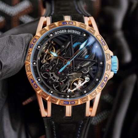 罗杰杜彼 ROGER DUBUIS （豪爵）Excalibur 王者系列男士腕表 自动上链机芯 表壳46毫米