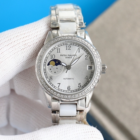 最佳奢侈腕表新品 百达翡丽PATEK PHILIPPE淑女珠宝系列女士月相机械腕...